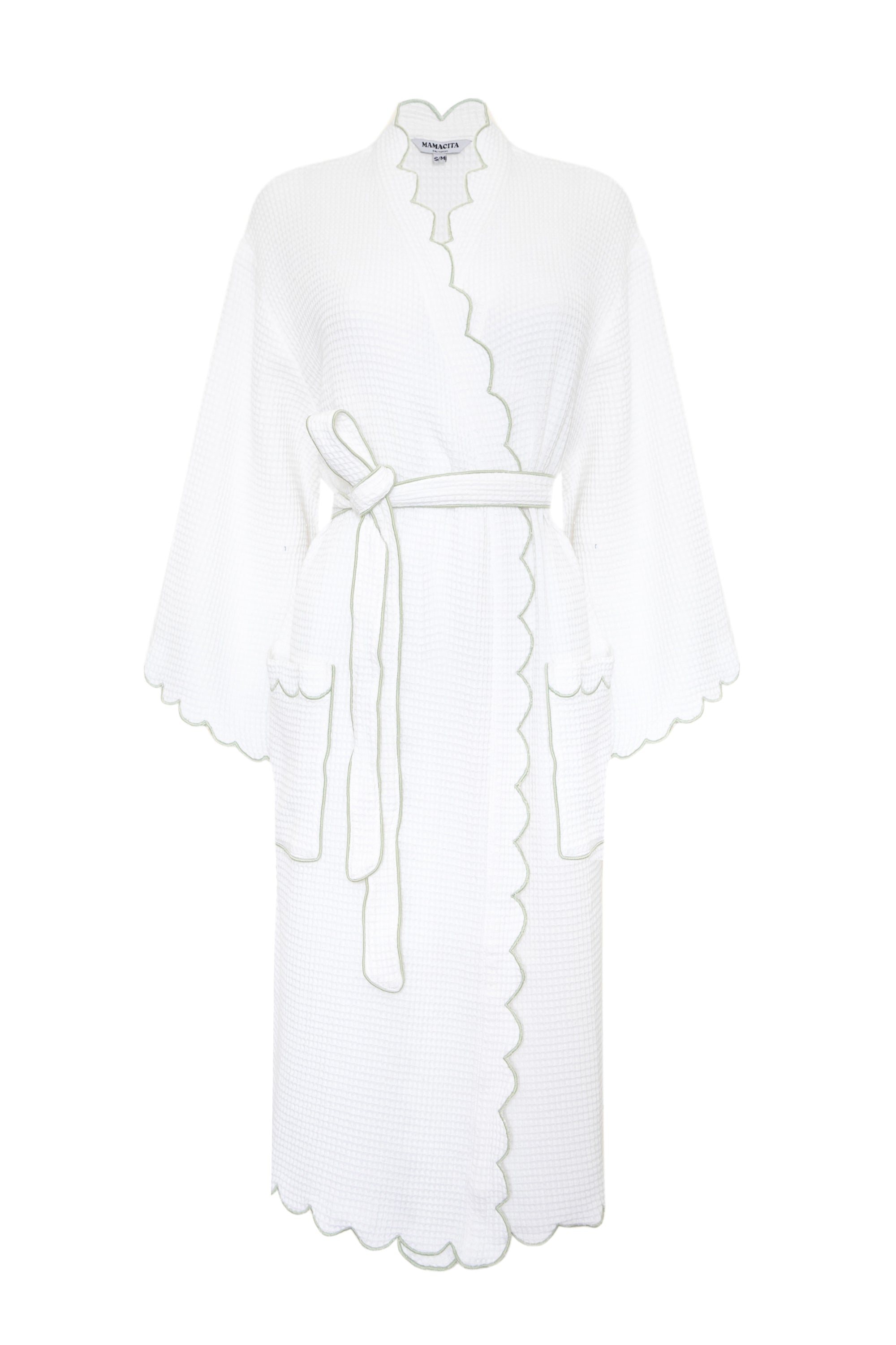 Sage Arabella Scallop Robe